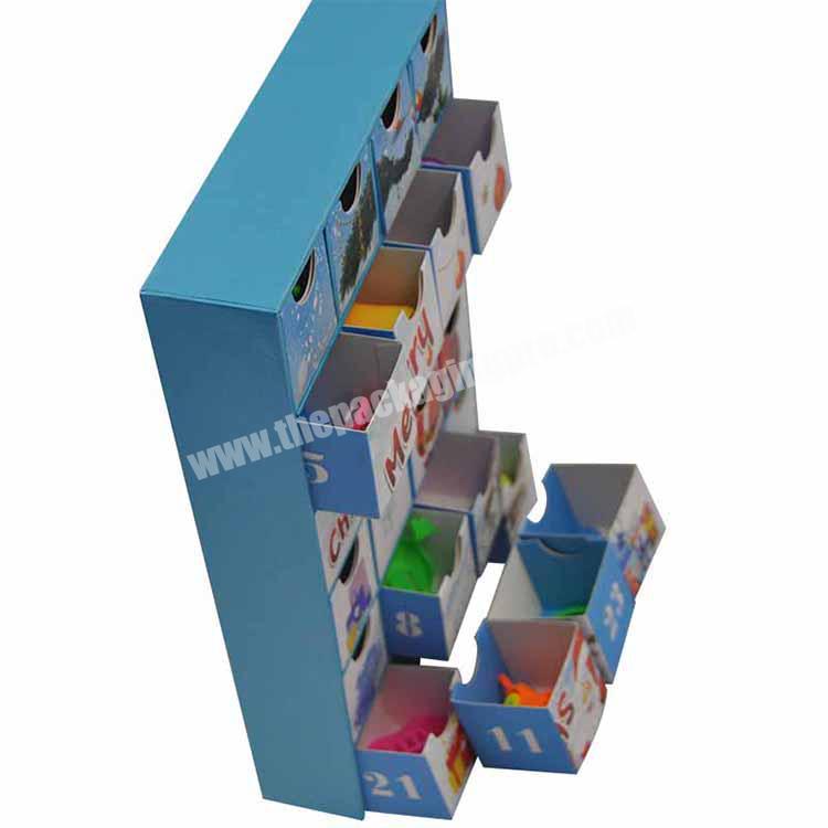 Supplier Custom Promotional funny toy advent calendar gift box