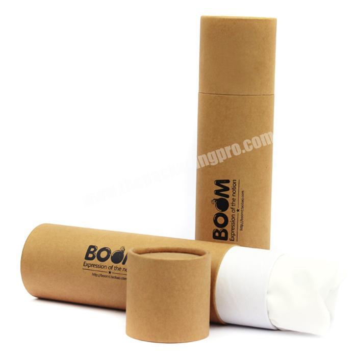 Custom Recyclable Cylinder Kraft lipstick tube packaging round box