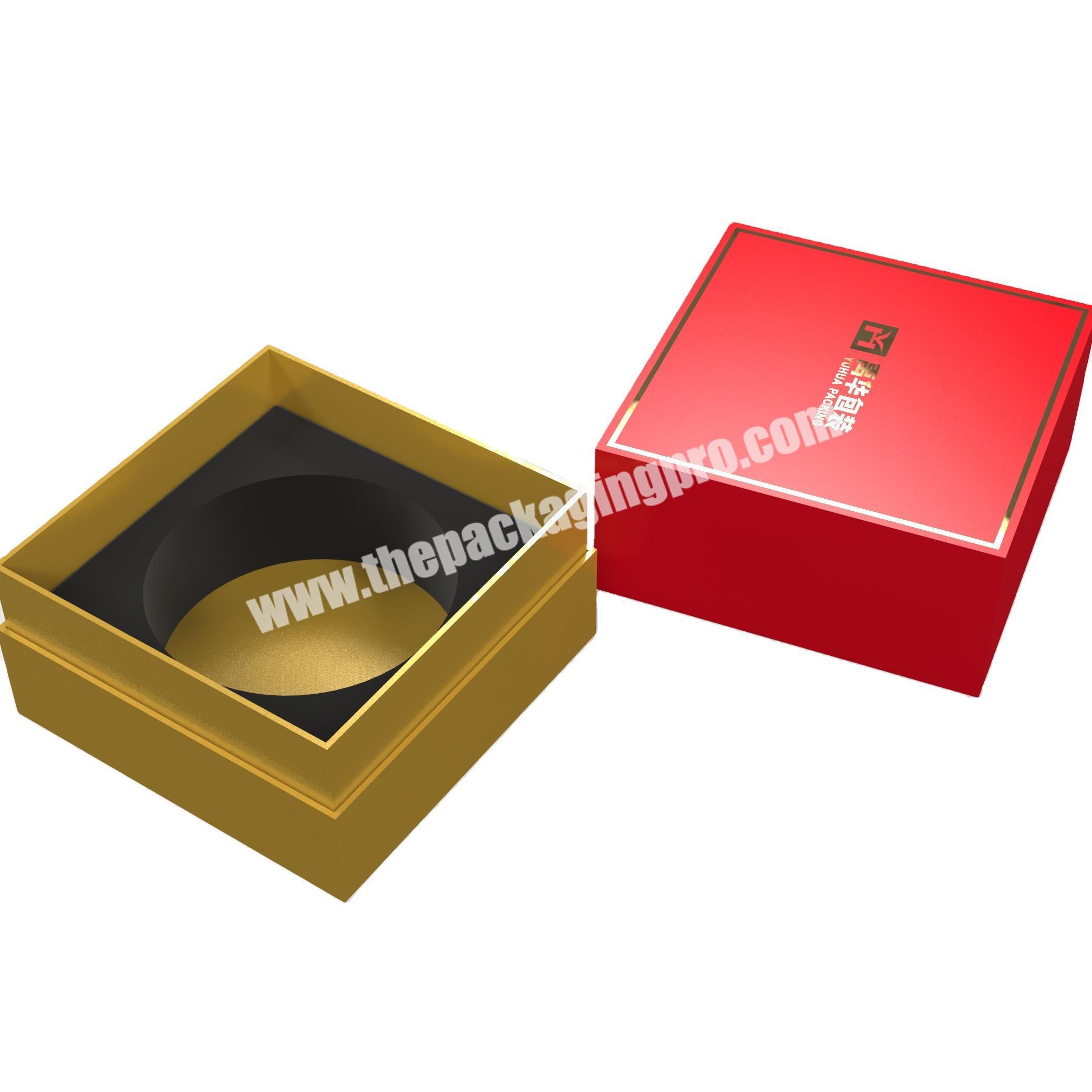 Custom Rigid Paper Packaging Cardboard Box With Logo Lid and Bottom Paperboard Carton 2 Pieces Case For Jewelry Earrings