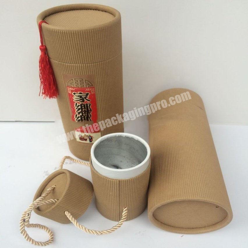Custom Round Corrugated Paper Cardboard Tube Canister Making