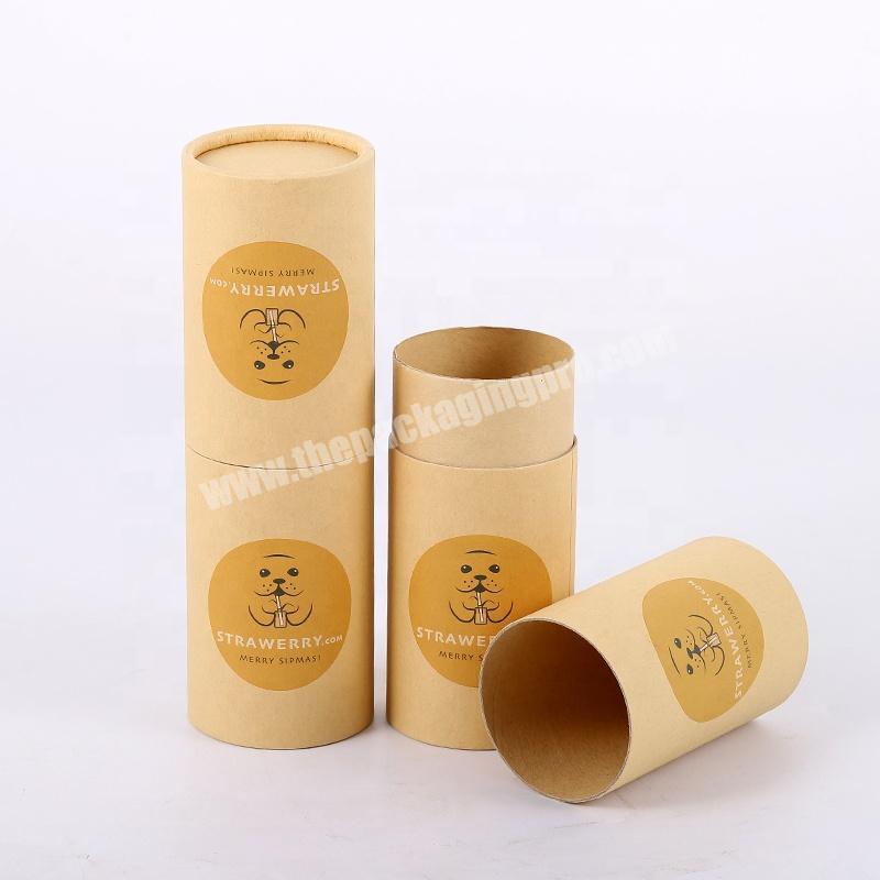Custom Small Decorative Colorful Round Cardboard Kraft Paper Tubes