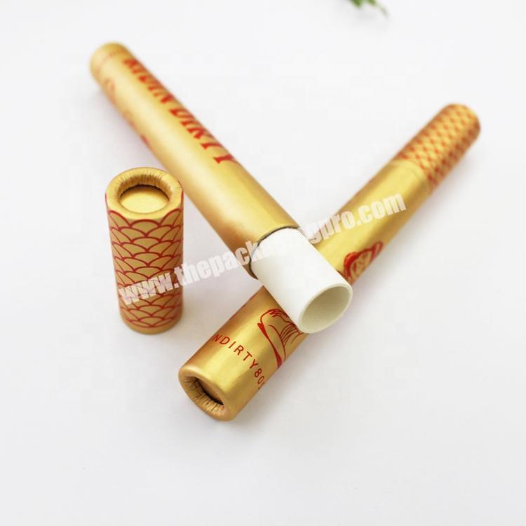 Custom biodegradable lipgloss packaging paper cardboard tubes