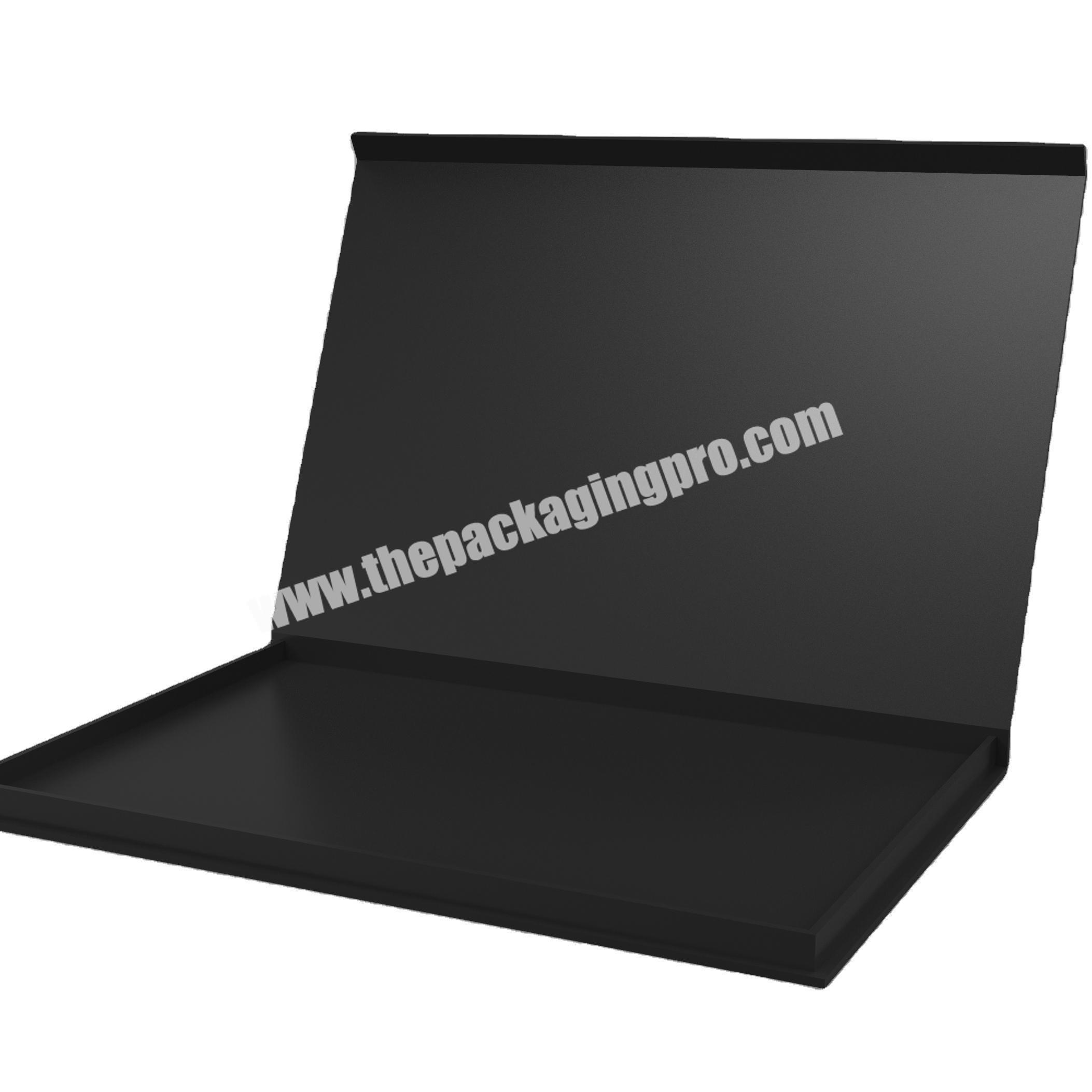 Custom book style rigid gift box with flap for jar paper packaging box with logo and ribbon