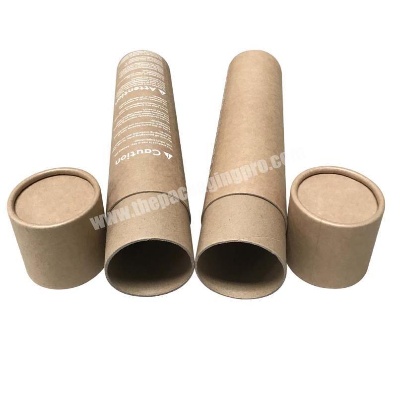 Custom color shape box recycled food grade painting kraft paper tube for mailing packaging
