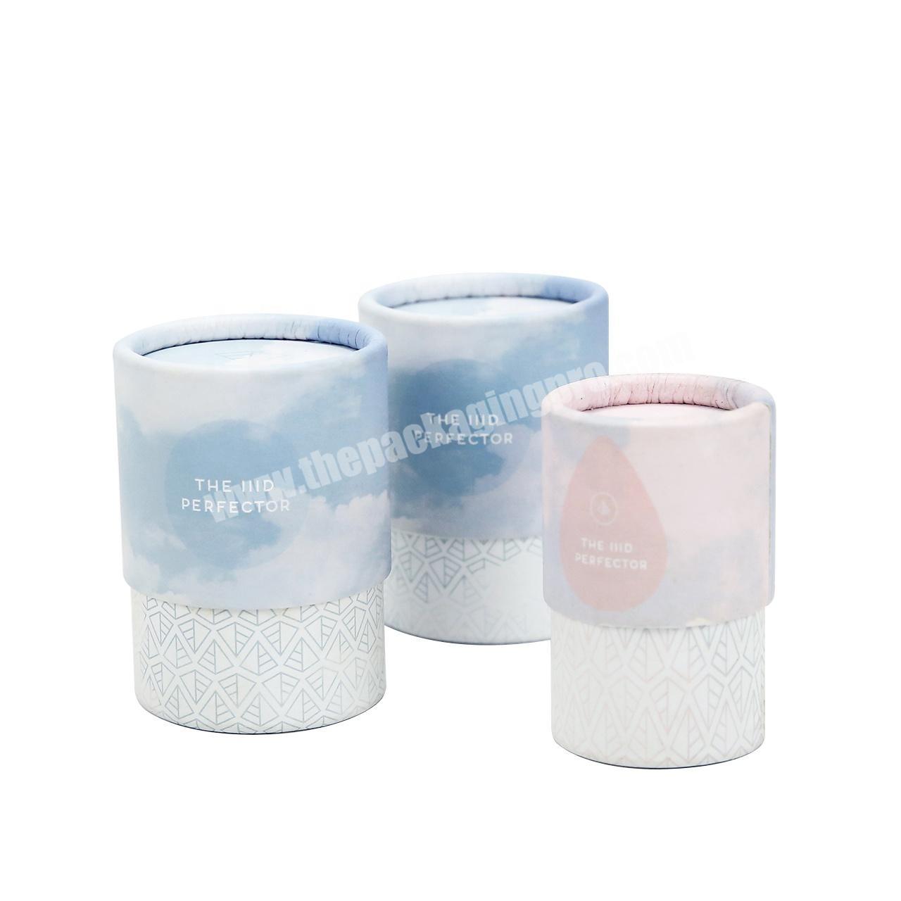 Custom cosmetic packaging paper tube for makeup sponge