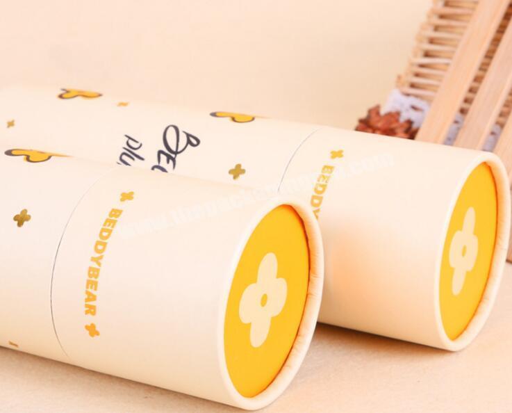 Custom design printing food grade round kraft cardboard paper tube packaging