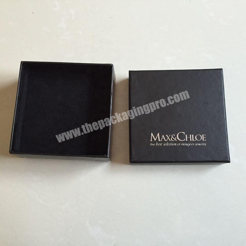 Custom embossing logo rigid paper boxes cardboard gift box with lid