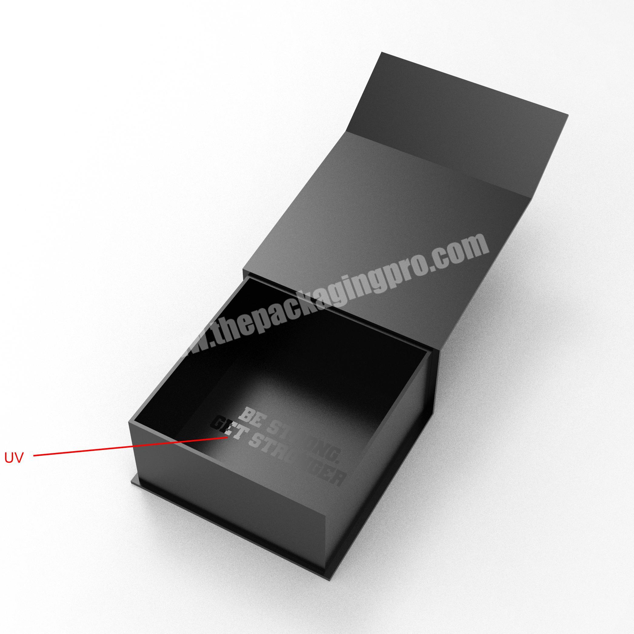 Custom flap lid closure cardboard packaging magnetic logo printing gift box