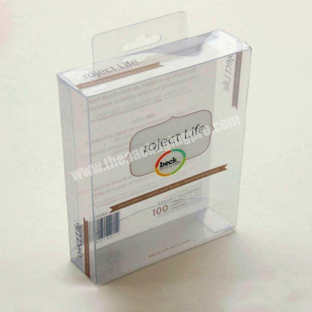 Custom foldable clear pvc plastic gift packaging box