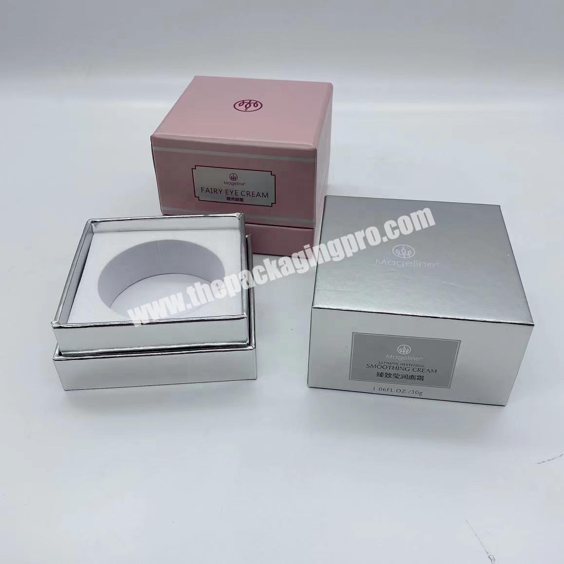 Custom Logo Skincare Packaging Rigid Cardboard Paper Gift Box Paper Gift Box with Clear Pvc Window