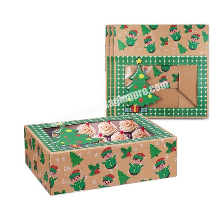 Custom logo eco friendly printing small brown candy gift box