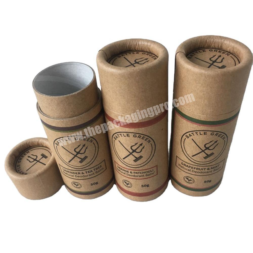 Customized Biodegradable food grade cardboard paper tube package for coffee tea leaves