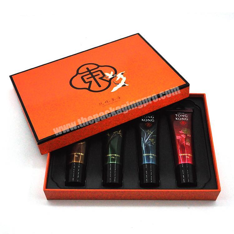 Custom logo luxury cardboard paper cosmetic box lipstick cosmetic hand cream packaging gift box