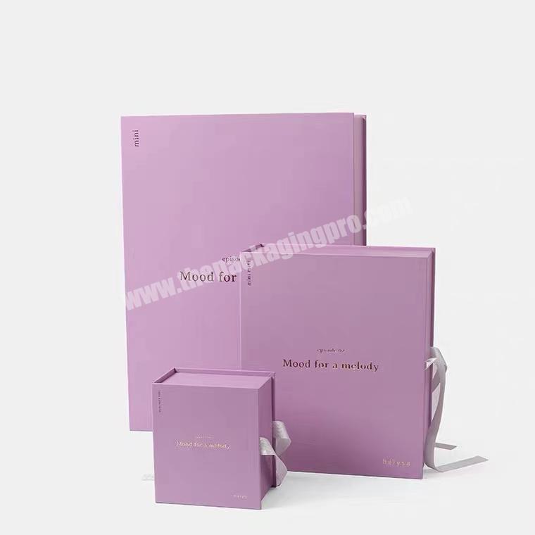 Custom logo luxury cardboard paper magnetic gift packaging boxes