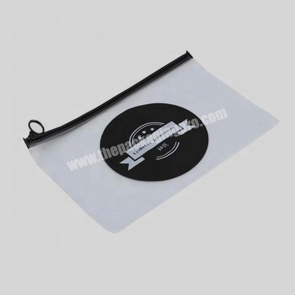 Custom logo print plastic zipper slide bikini, garment packaging bag