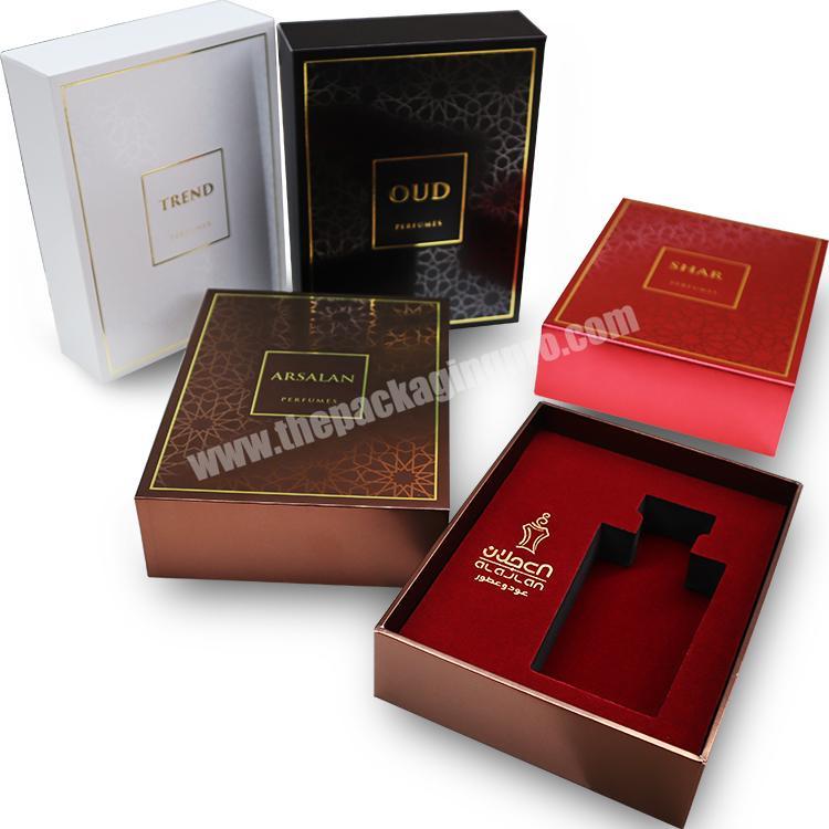 Custom luxury design single perfume bottle packaging box custom skin care products/cosmetic oil gift box