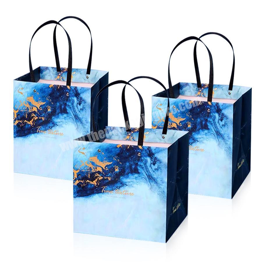 Custom made black bolsas de papel Wholesale production for packaging recyclable art paper gift bag