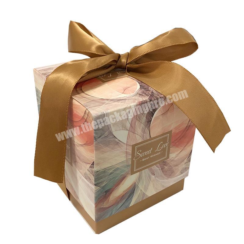 Custom made design and logo eco-friendly biodegradable luxury cardboard paper packing candle paper box