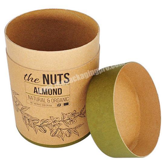 Custom made eco friendly cylinder box packaging paper cylinder packaging tube box for tea