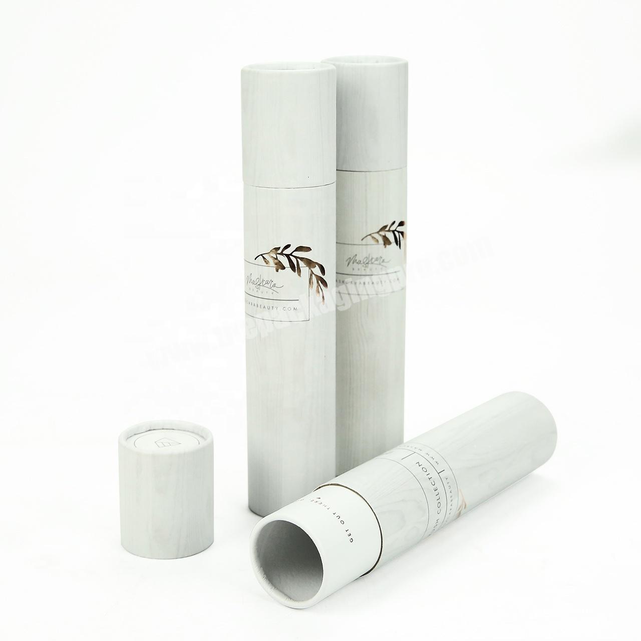 Custom printed cardboard skin care paper tube for makeup brush