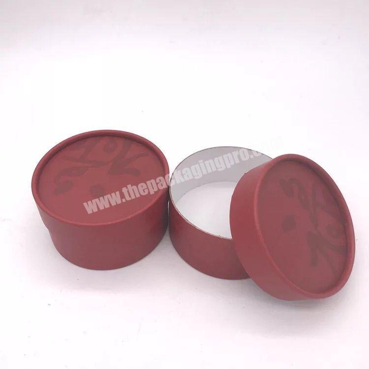 Custom printed luxury kraft containers round red big paper tubes for tea