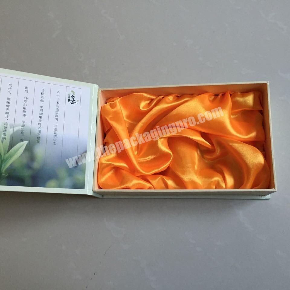 Custom printed tea packaging foldable paper cardboard magnetic box
