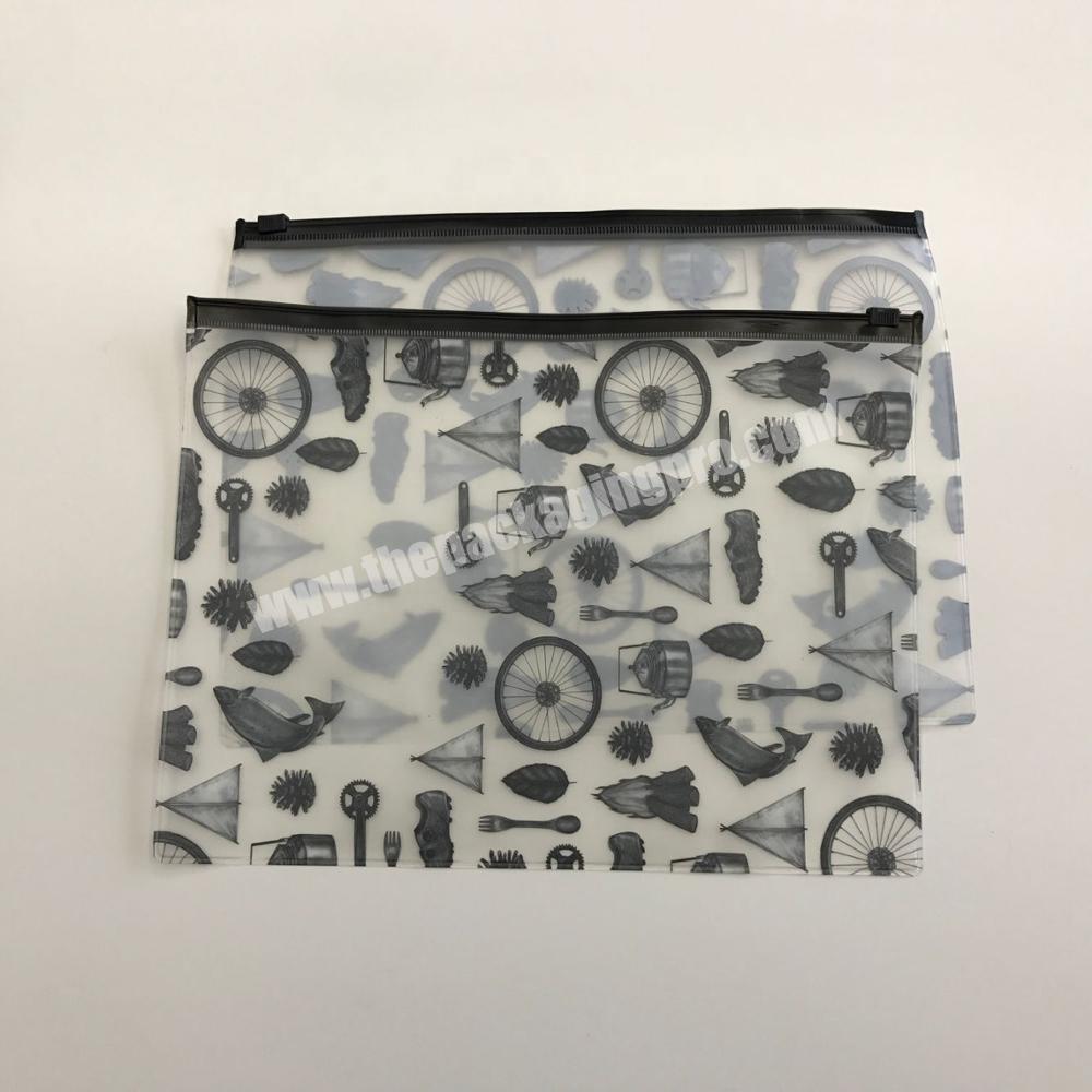 Custom printing plastic pvc pe zipper top socks packaging bag