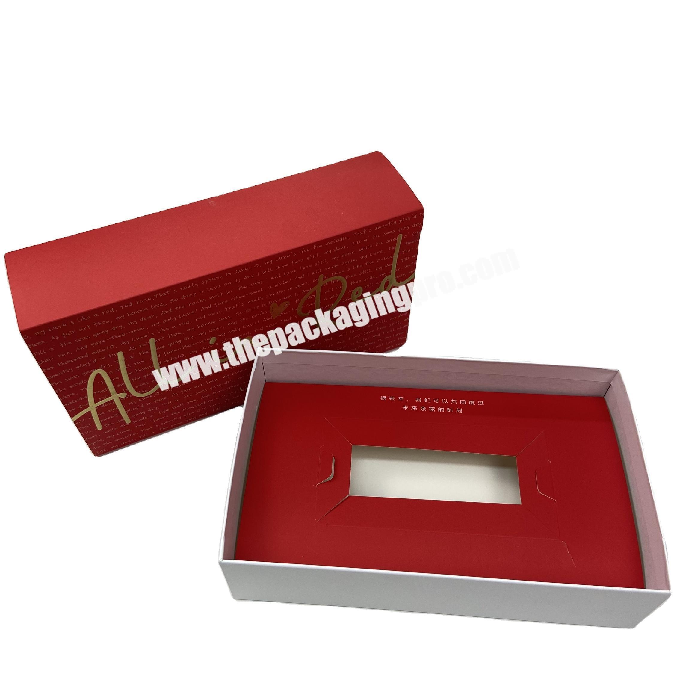 Custom printing sliding paper packaging drawer box with sleeve