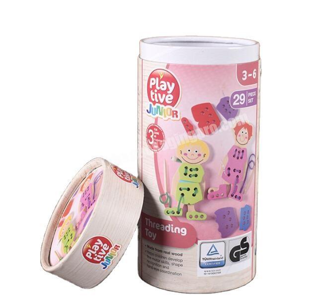 Custom round tube paper cosmetic packaging box lipstick paper tubes push up