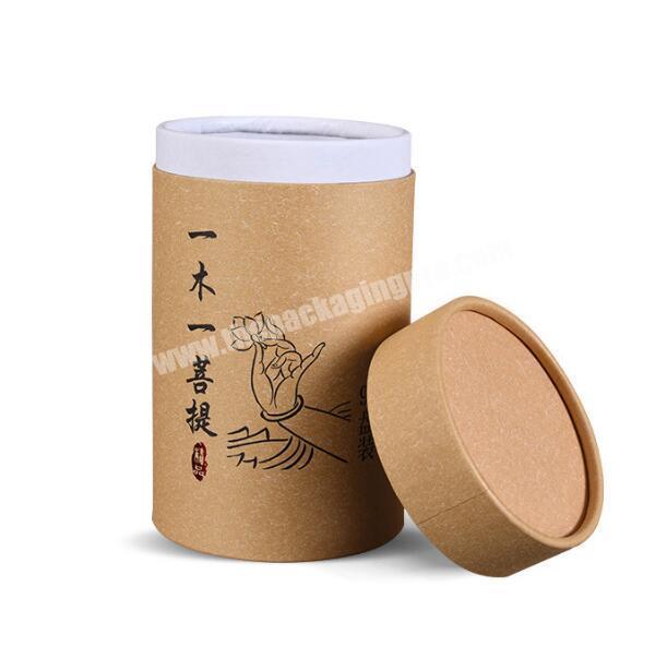 Custom sandalwood incense coil Storing round paper tube packaging for tea