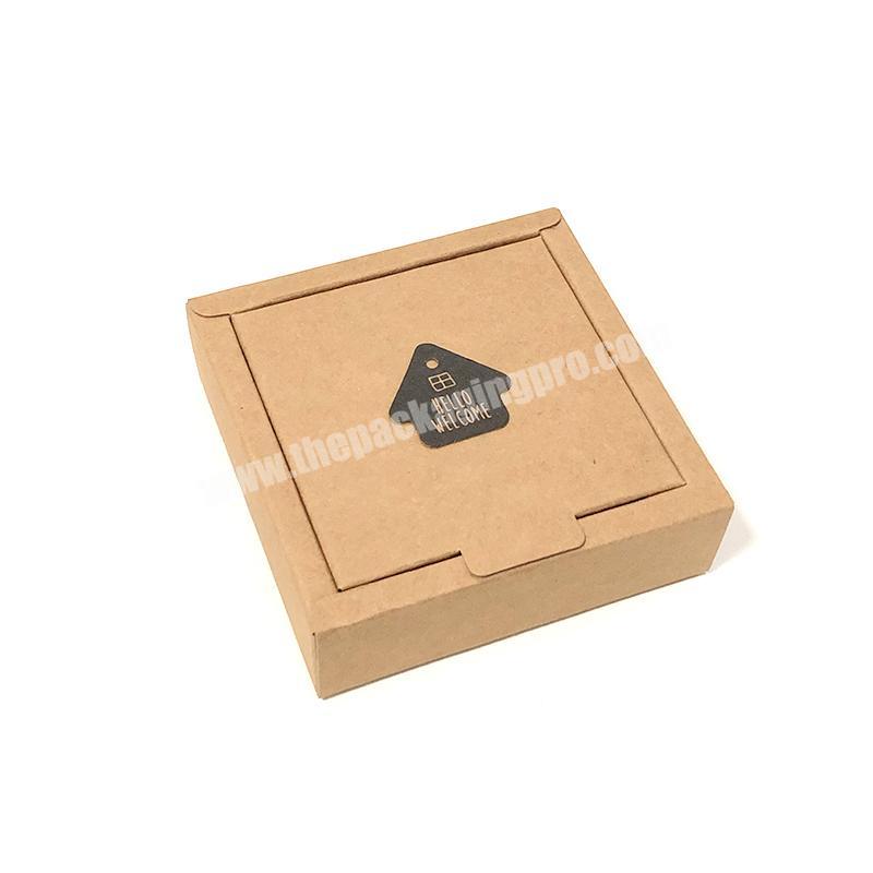 Custom shape eco-frienly elegant biodegradable handmade small large kraft candle paper packing box