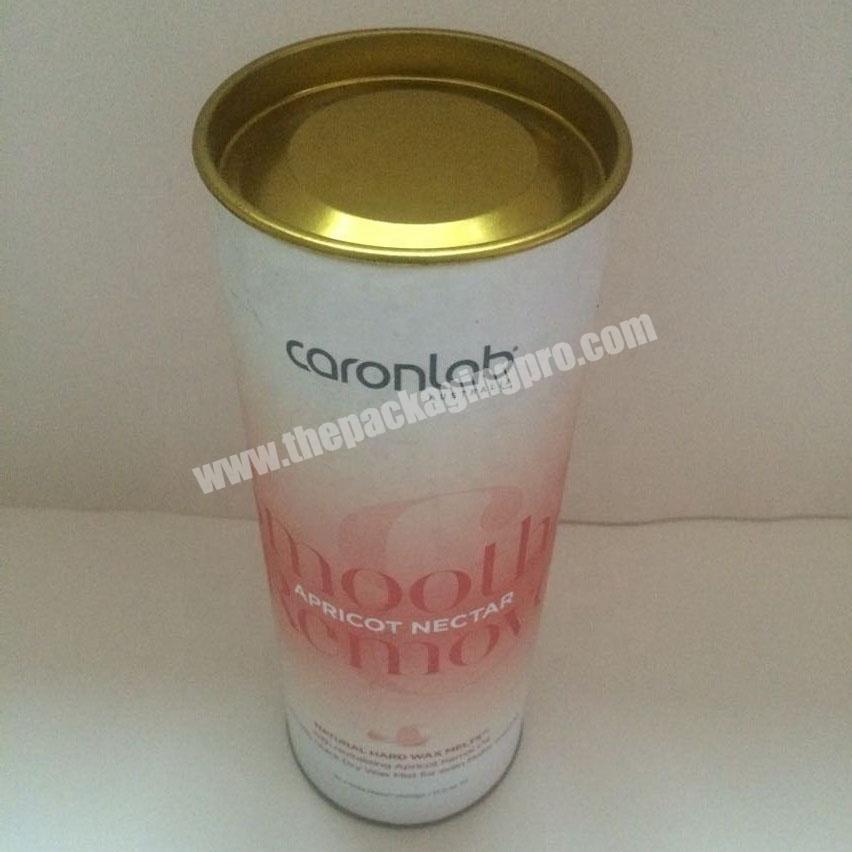 Custom wax tube can, wax tube container, paper tube for wax packing