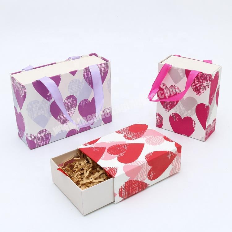 Custom Package Paper Cardboard Suitcase Box with Handle