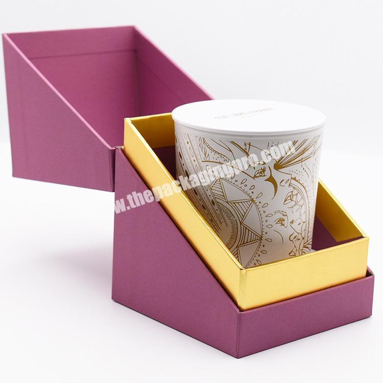 Custome Luxury Candle Set Tube Paper Gift Box Backaging