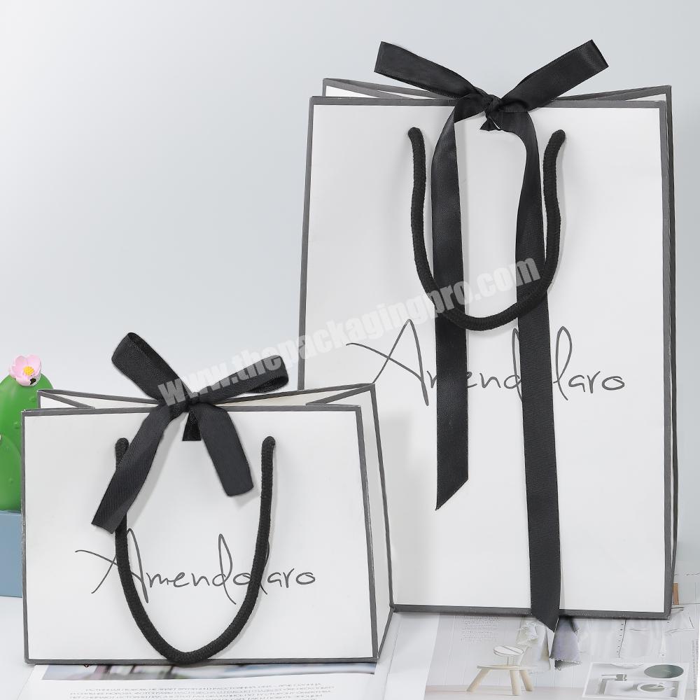 Customizable Design Boutique Decorative Storage Custom Printed Luxury Gift Paper Shopping Bag