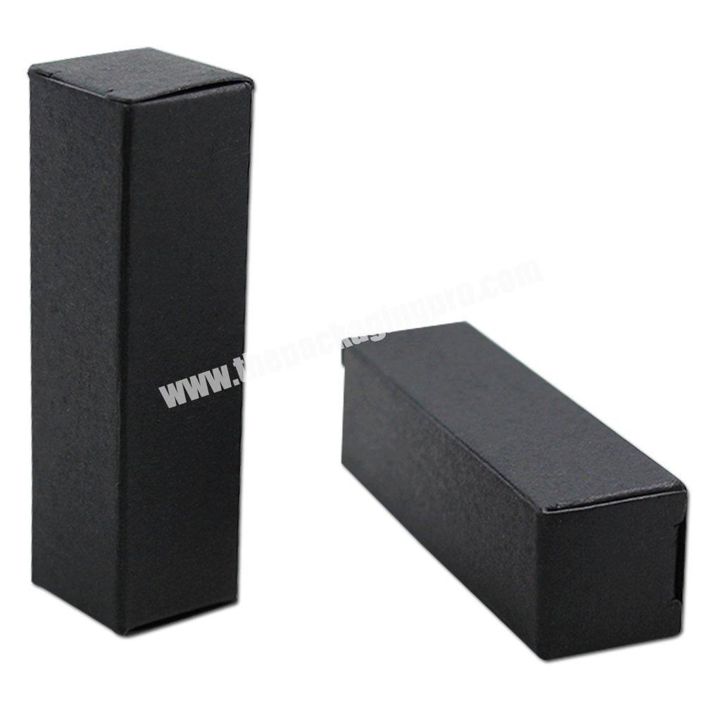 Customized Eco-friendly Waterproof Black Card Paper Lip Gloss Lipstick Gift Packaging Boxes