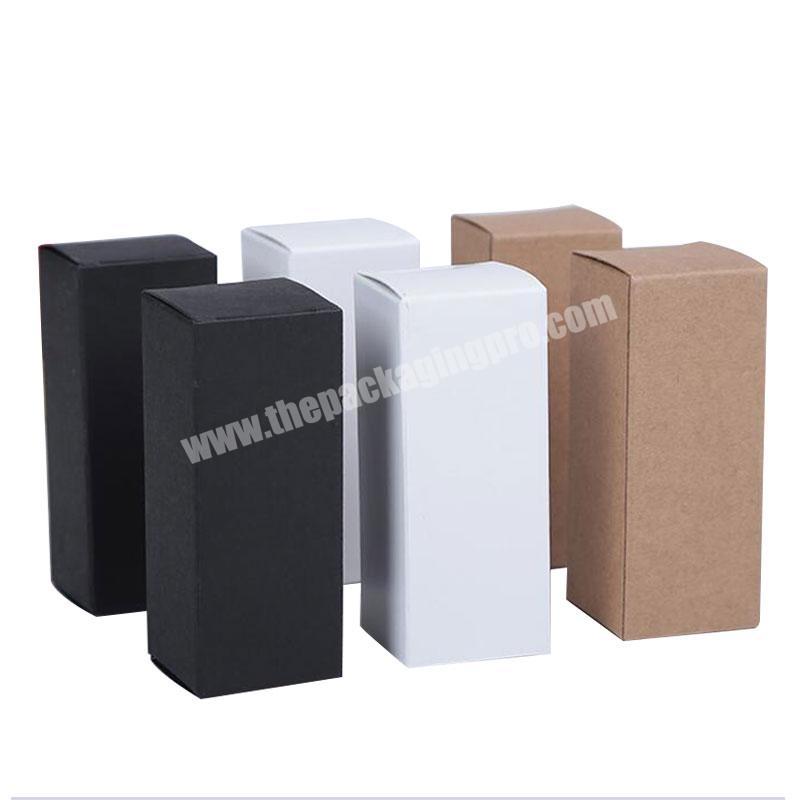 Customized Plain Small Black Brown White Cardboard Box Packaging Lipstick Cosmetic Packing Small Perfume Bottle Package Boxes