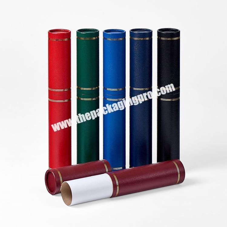 A5, A4 or A3 certificates and parchments storaged in Butt jointed telescopic curled ends cylinder cardboard tube