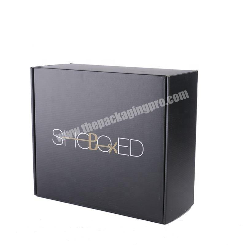 Custom Luxury Logo Printed black paper jewelry box packaging