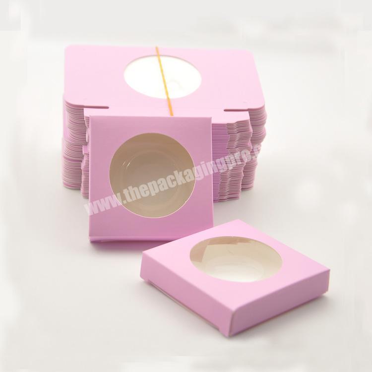 Customized Wholesale Pink 25mm 3d Mink False Eyelash Extension Vendor Lipgloss Box with Window