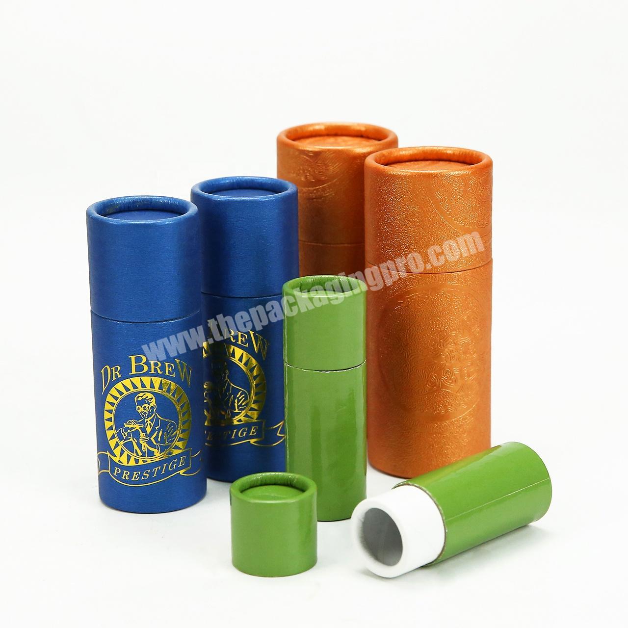 Biodegradable cardboard paper cosmetic tube packaging for cream