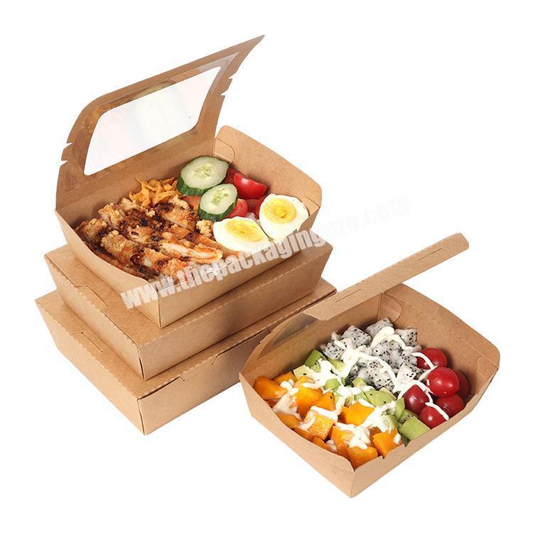 Disposable Biodegradable Chicken Paper Cardboard Fast Food Lunch Take out Packing Box