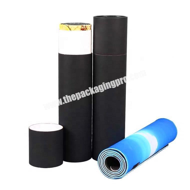 Custom printed paper cardboard round tube box for mouse pad packaging