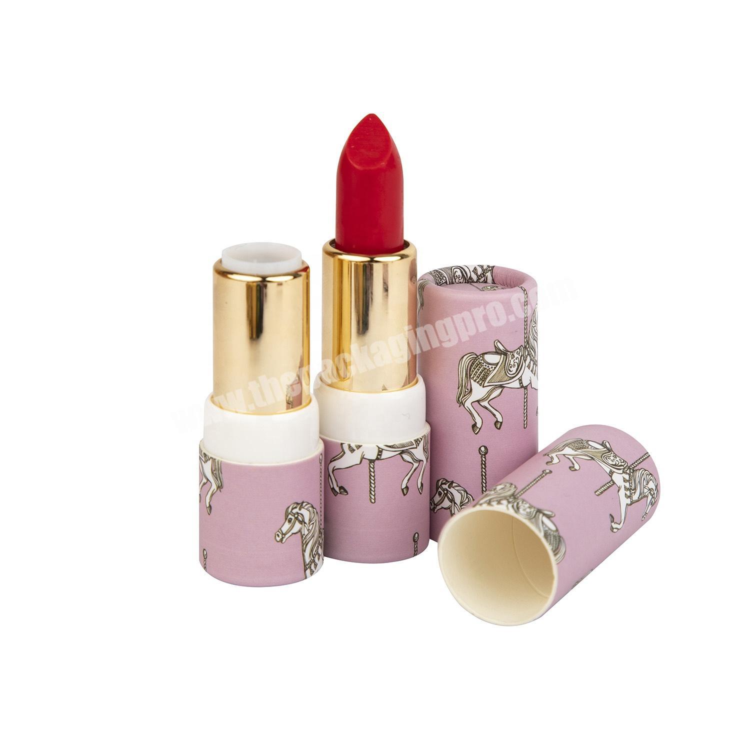 Customized twist up container lipstick paper cardboard tube