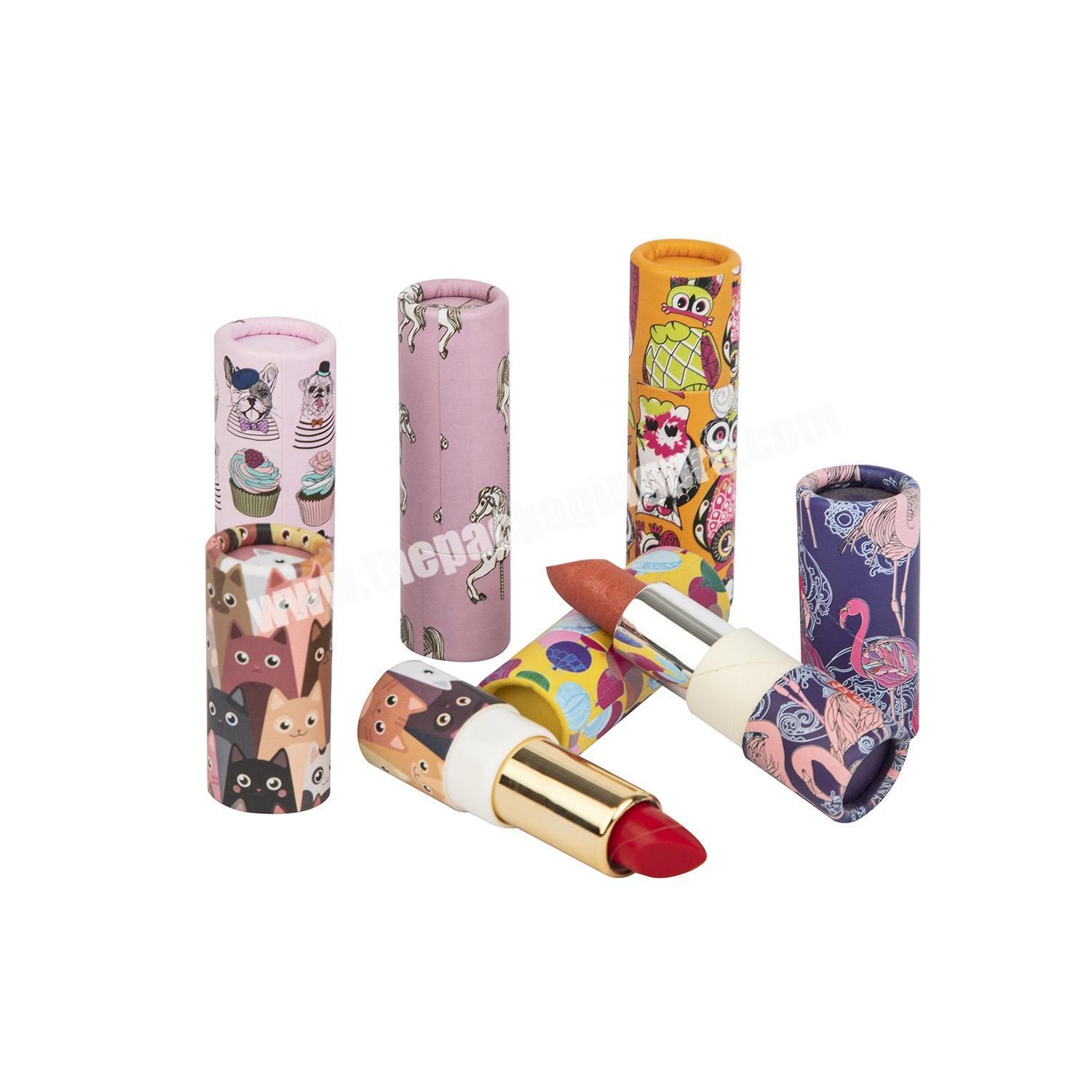 empty luxury eco friendly kraft paper cardboard tubes for lipstick