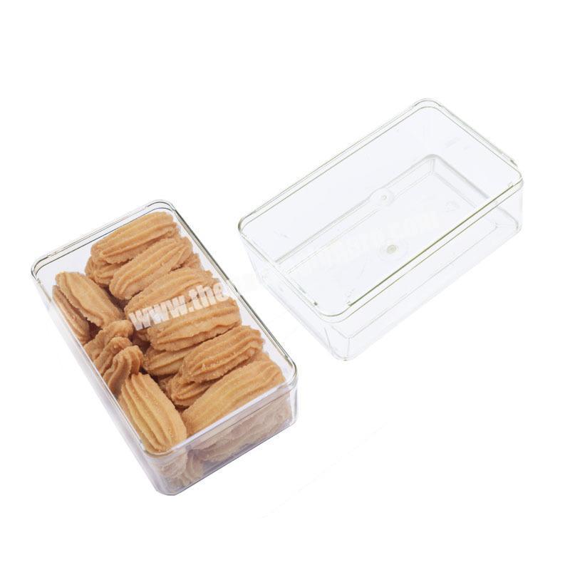 Eco-friendly Clear Cover Disposable Plastic Transparent Cake Cookie Box