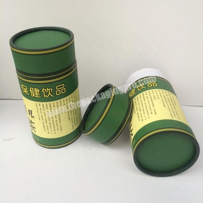 Eco friendly cardboard kraft core tube paper cans for loose leaf tea packaging