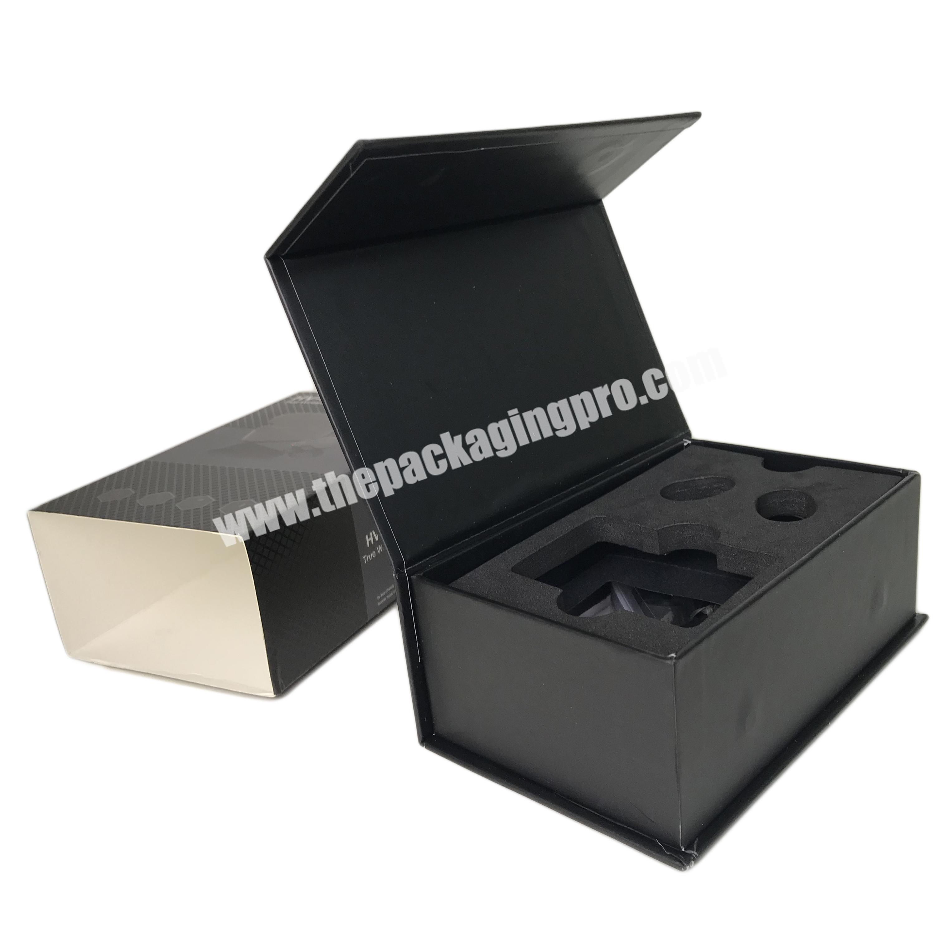Eco-friendly custom logo printing clear drawer boxes packaging with foam