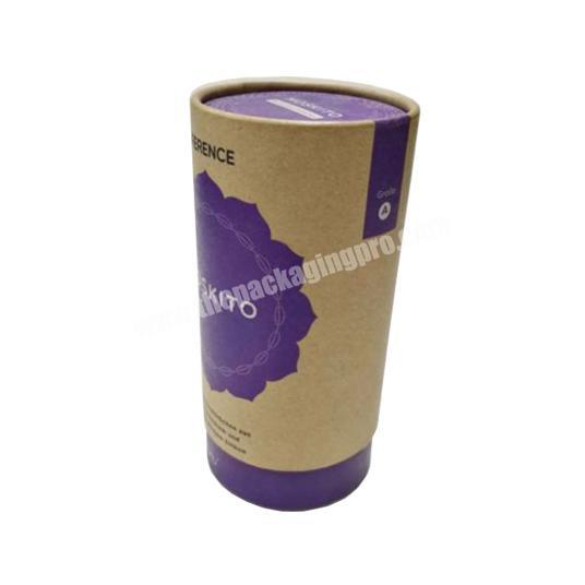 Eco friendly  kraft paper round tube candle cylinder candle container