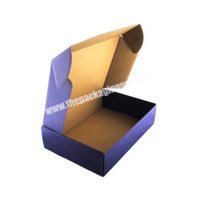 Eco friendly square cheapest corrugated boxes colour packing custom packaging carton box mailer with logo